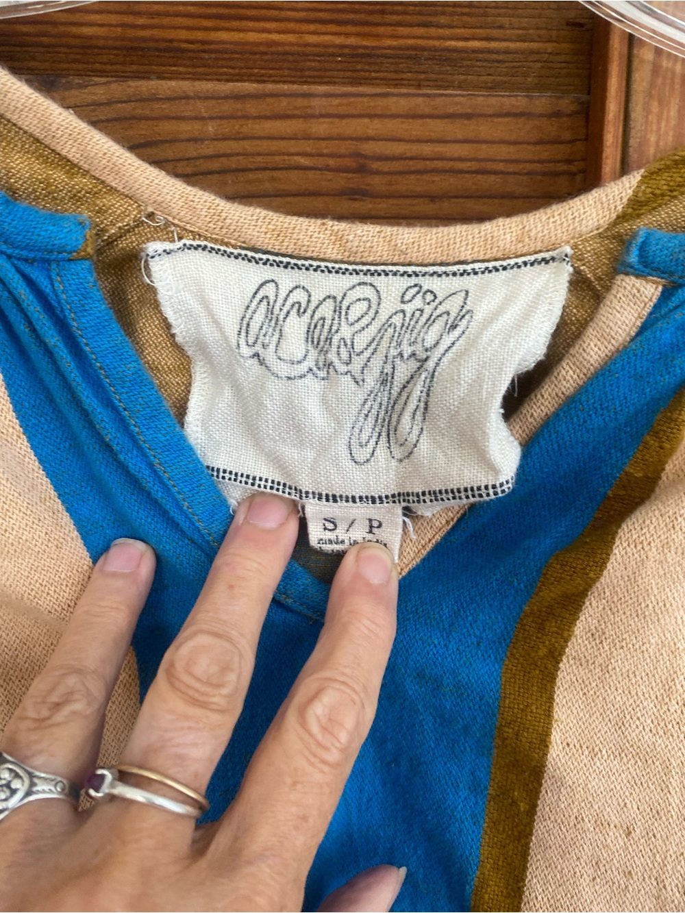 Ace and Jig Striped Top S - Picture 2 of 3
